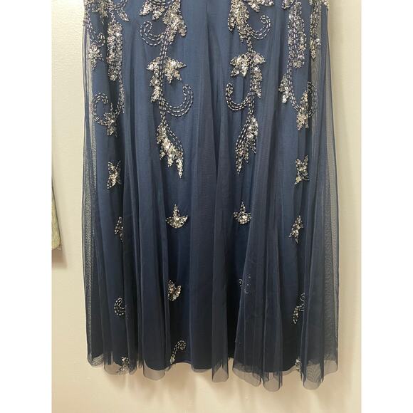 ADRIANNA PAPELL DRESS GOWN 4 MOTHER OF THE BRIDE EVENING FORMAL WEDDING GUEST - Picture 13 of 16